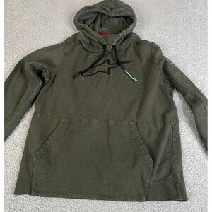 Alpinestars Hoodie Mens Large Green Pullover Embroidered Motocross Mountain Bike